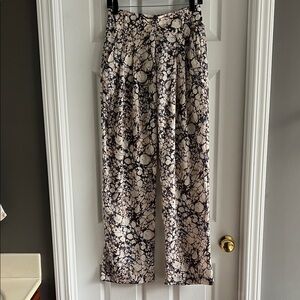 Forever 21 Marble Pattern Side Pockets Wide Leg Pants